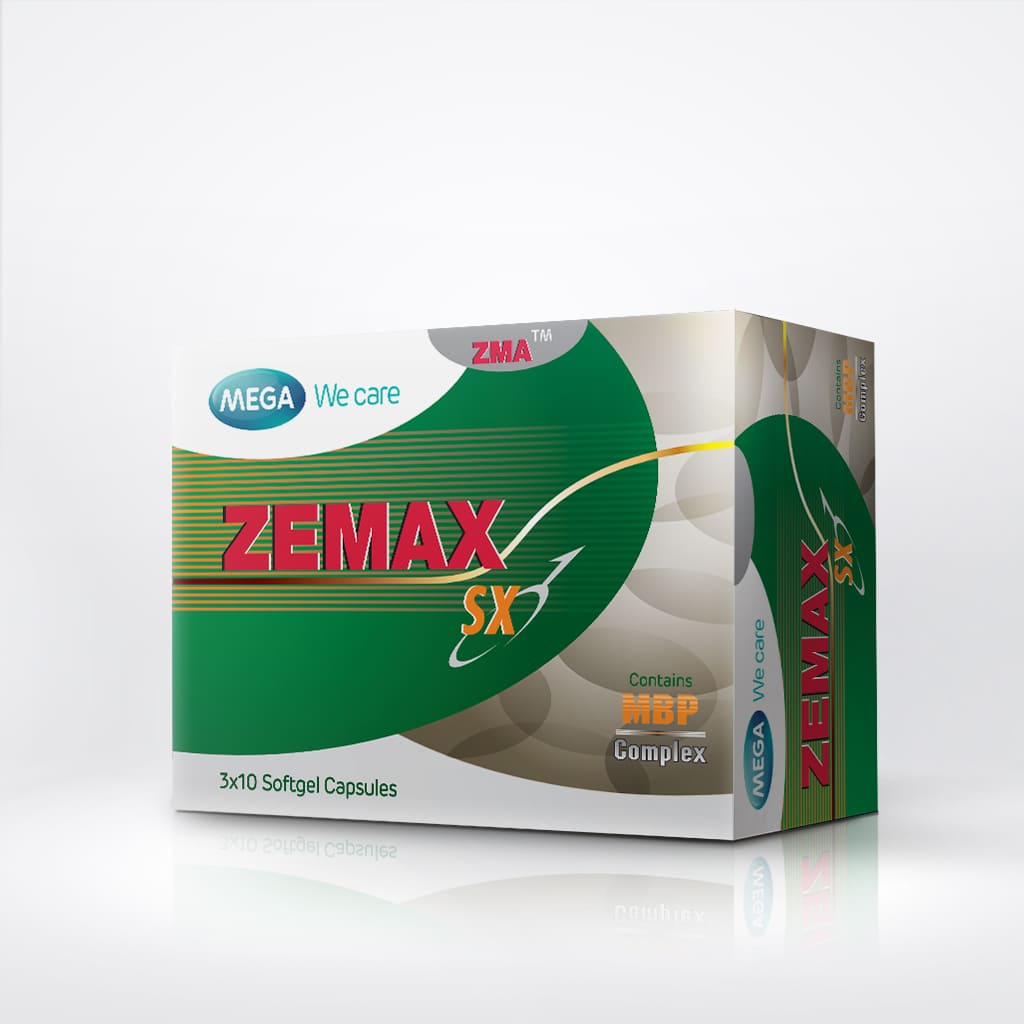 Mega We Care Zemax SX ยาเพิ่มขนาดชาย ปรับสมดุลฮอร์โมนร่างกาย บำรุงทุกส่วนอย่างปลอดภัย